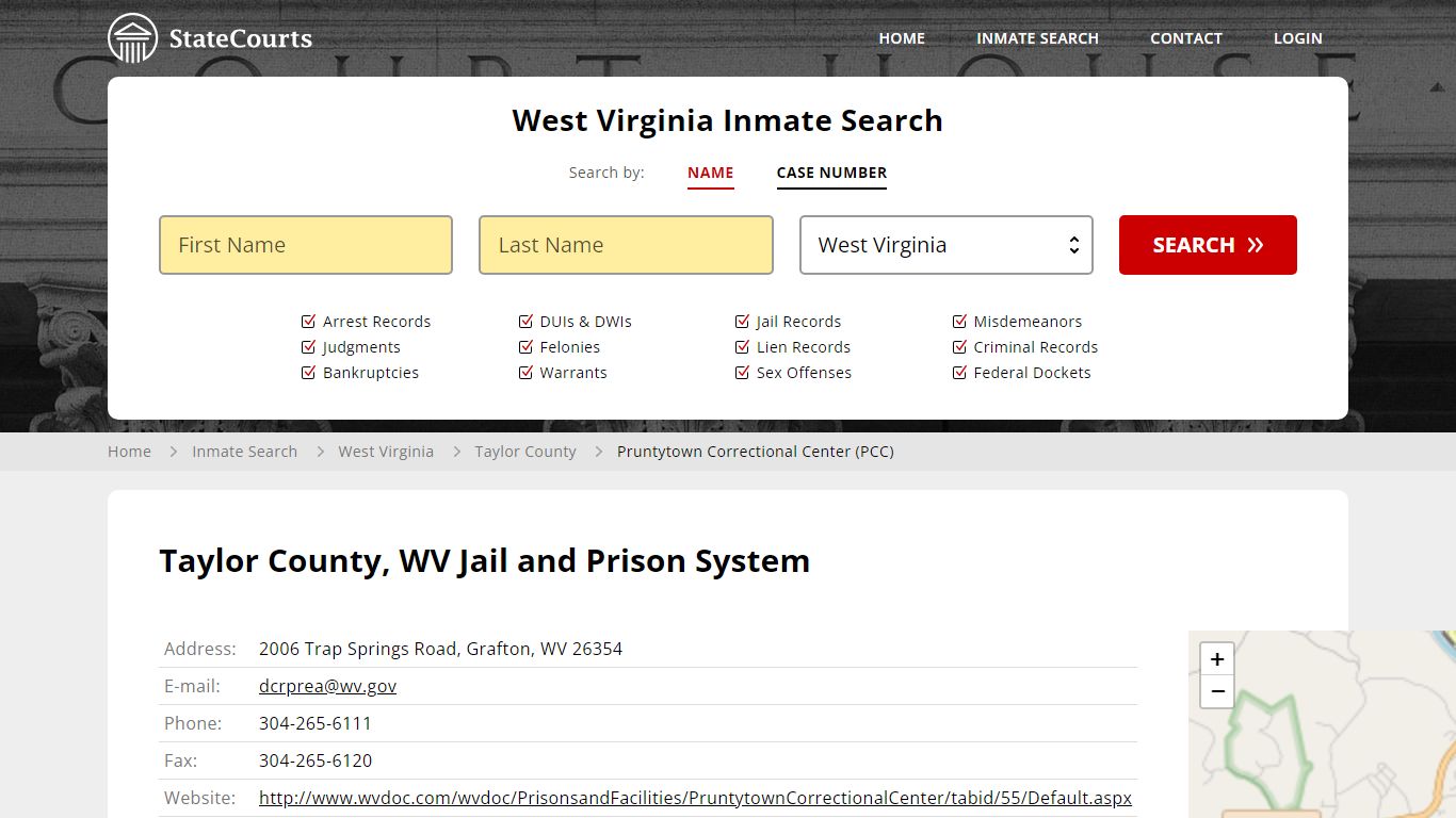 Pruntytown Correctional Center (PCC) Inmate Records Search, West ...